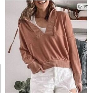 Offline By Aerie dusty peach hoody Pull Over